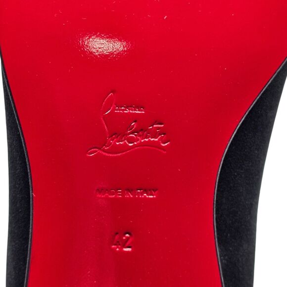 Christian Louboutin So Roadie Flat Suede Boots – Black – EU 42 / US 9 $1195 - Picture 8 of 8